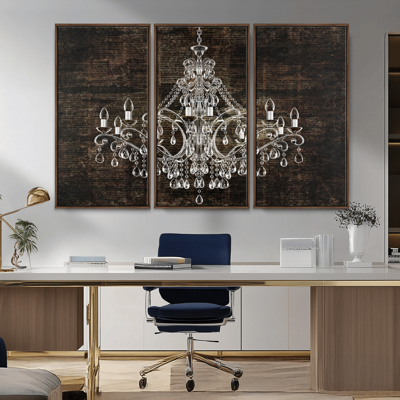 69434-MGV-CV-36X24-Rustic Chandelier Canvas Print