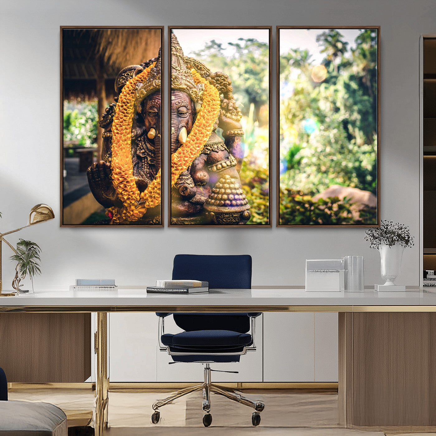 -Hinduism Statue Wall Art Canvas Print