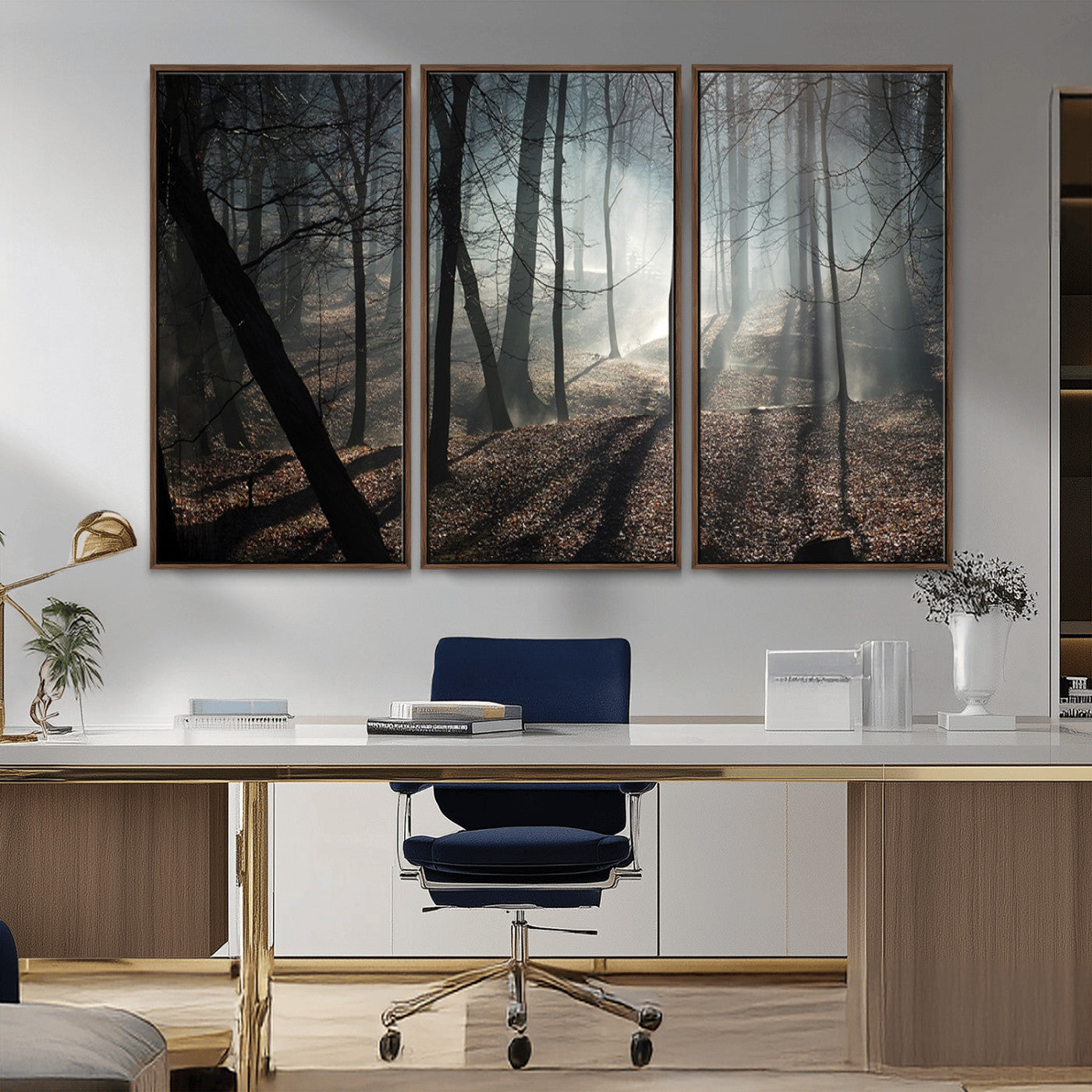 15648-MGV-FC-48X32-3P_Walnut-Dark Family and Tree Wall Art Canvas Print