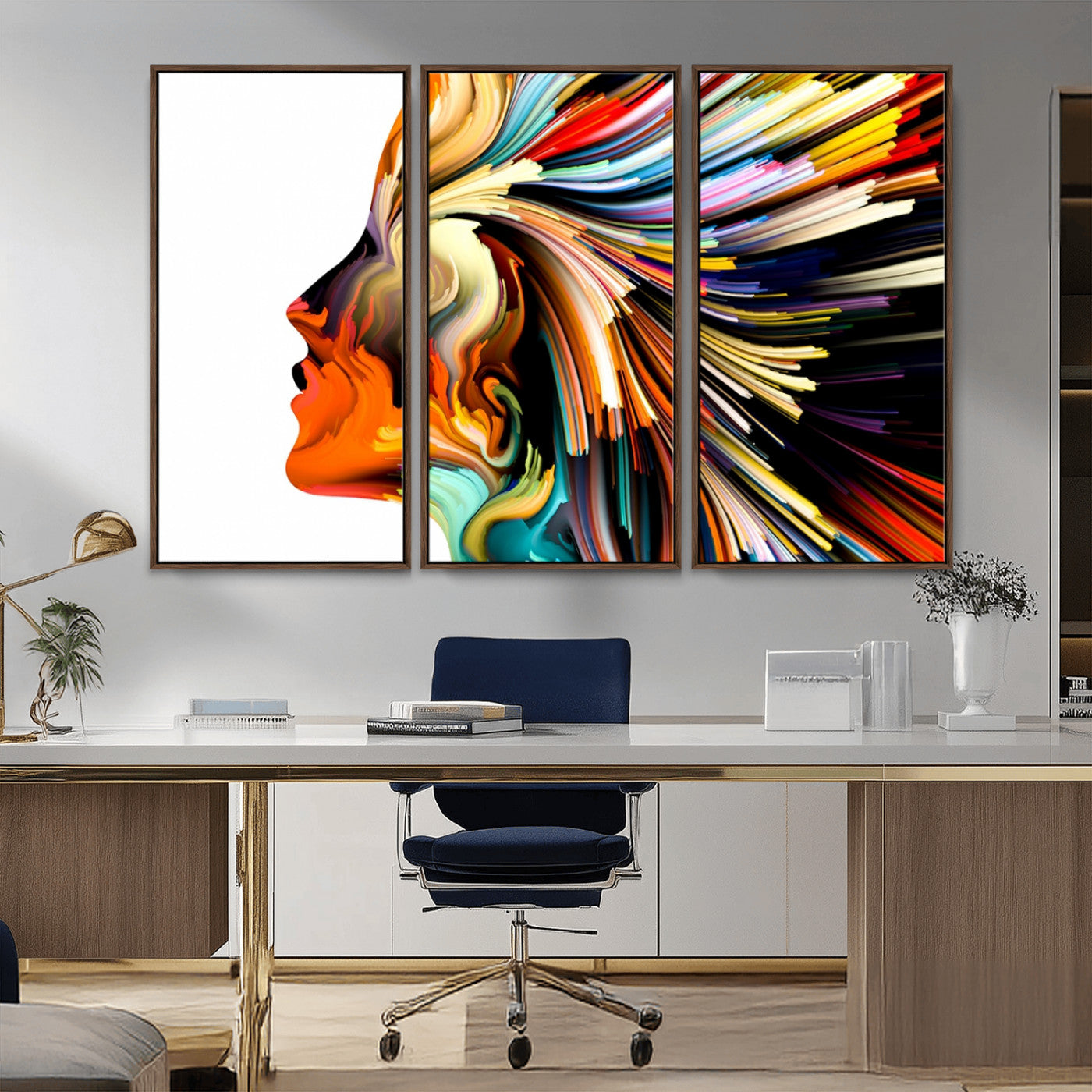 76813-MGV-FC-48X32-3P_Walnut-Profile Colors Canvas Print