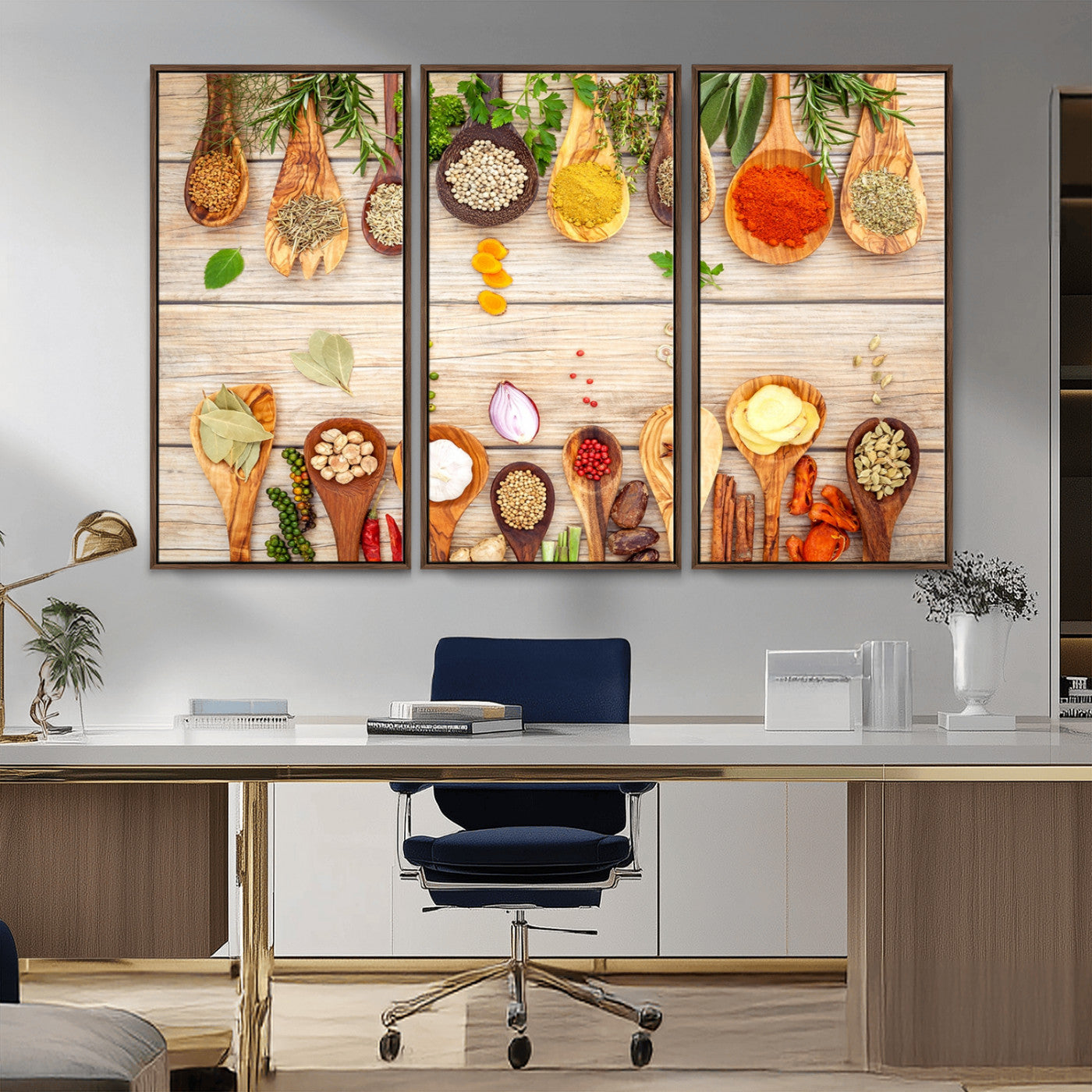 -Kitchen Spice on the Table Wall Art, Kitchen Spice Wall Art Canvas Print