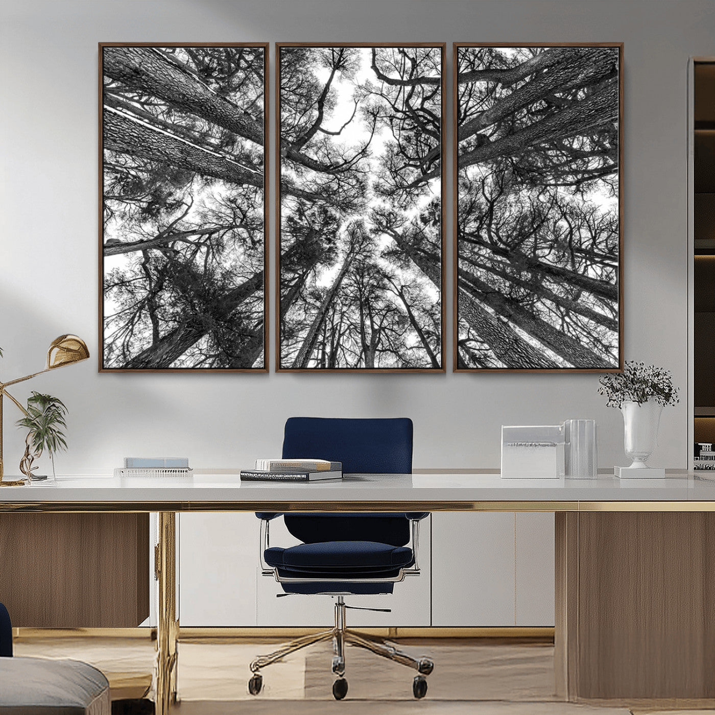 -Trees Contemporary Art Canvas Print