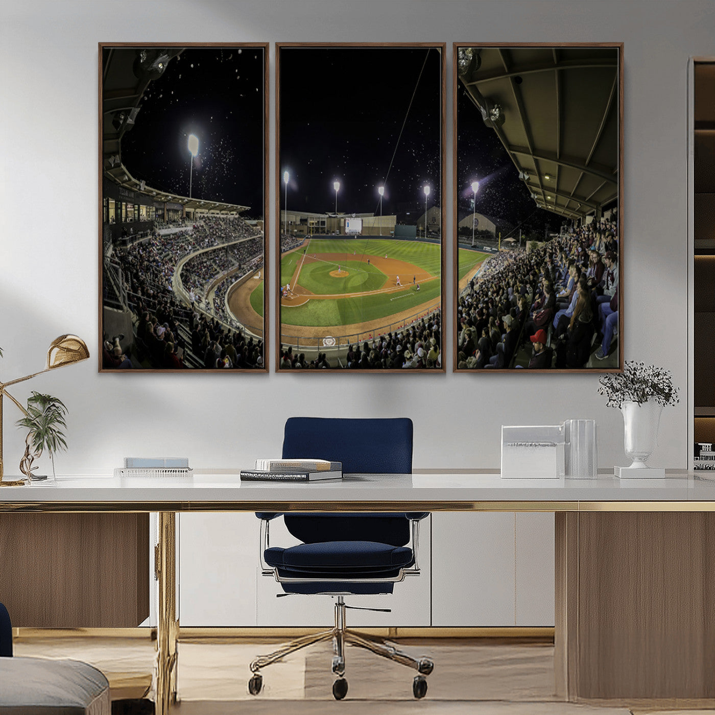 -Olsen Field at Blue Bell Park - Texas A&M Aggies Baseball Stadium Wall Art Canvas Print