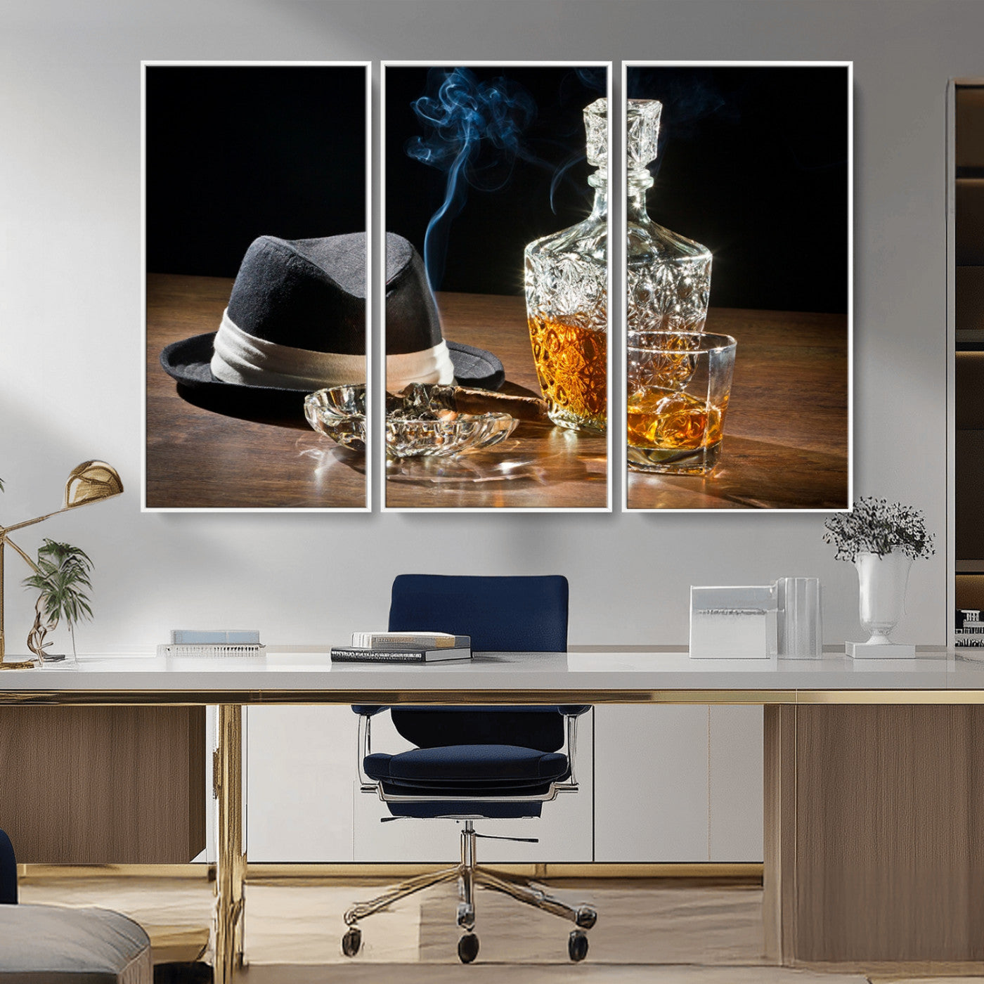 14629-MGV-CV-36X24-Extra Large Bourbon Decor Whiskey Wall Art Canvas Print
