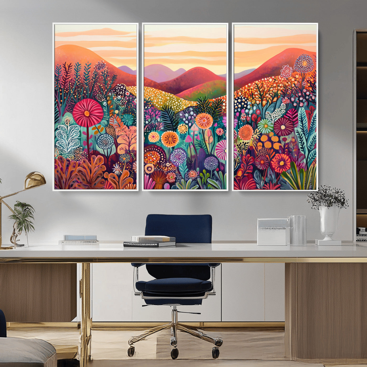 51484-MGV-CV-36X24-Yayoi Kusama 1986 Wall Art Print – Yayoi Kusama Wabi Sabi Japanese Wall Art Print - Vibrant Abstract