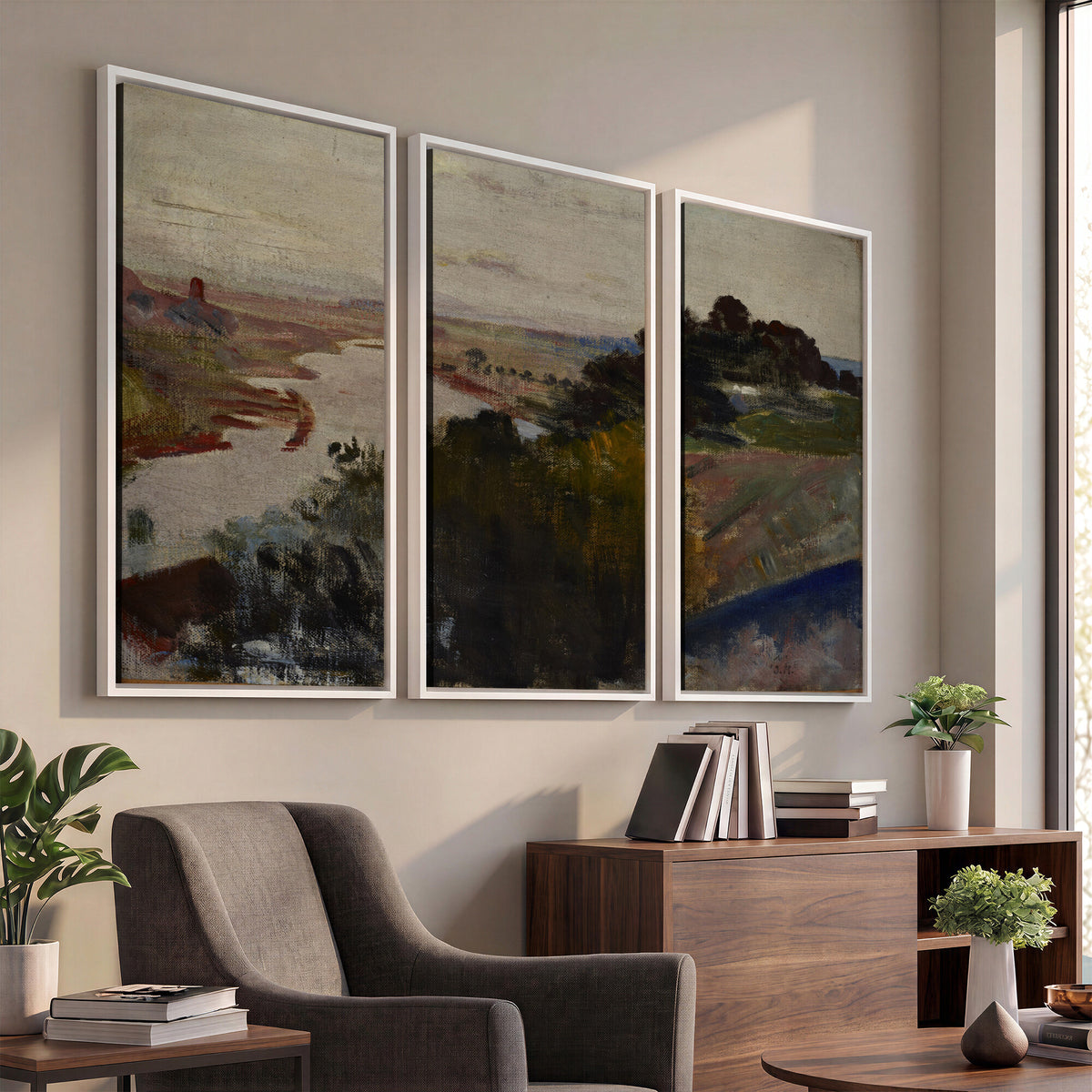 55507874-_Poster-30x20 - Jacek Malczewski Landscape at the Vistula Wall Art Canvas Print
