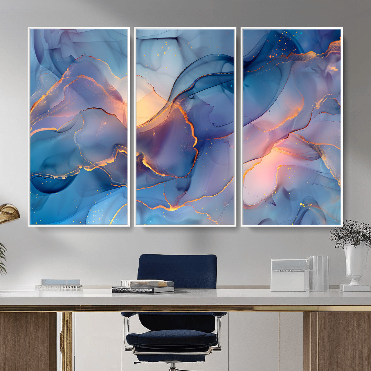 13710509-MGV-CV-36X24 - Colorful Abstract Canvas Wall Art Print, Vibrant Popup Color Art Print