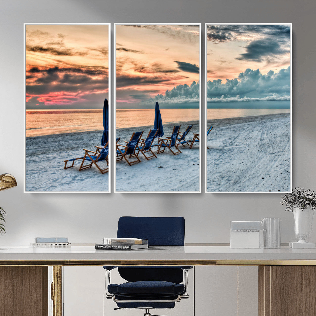 17237006-MGV-CV-36X24 - Serene Gulf Solitude Wall Art Canvas Print