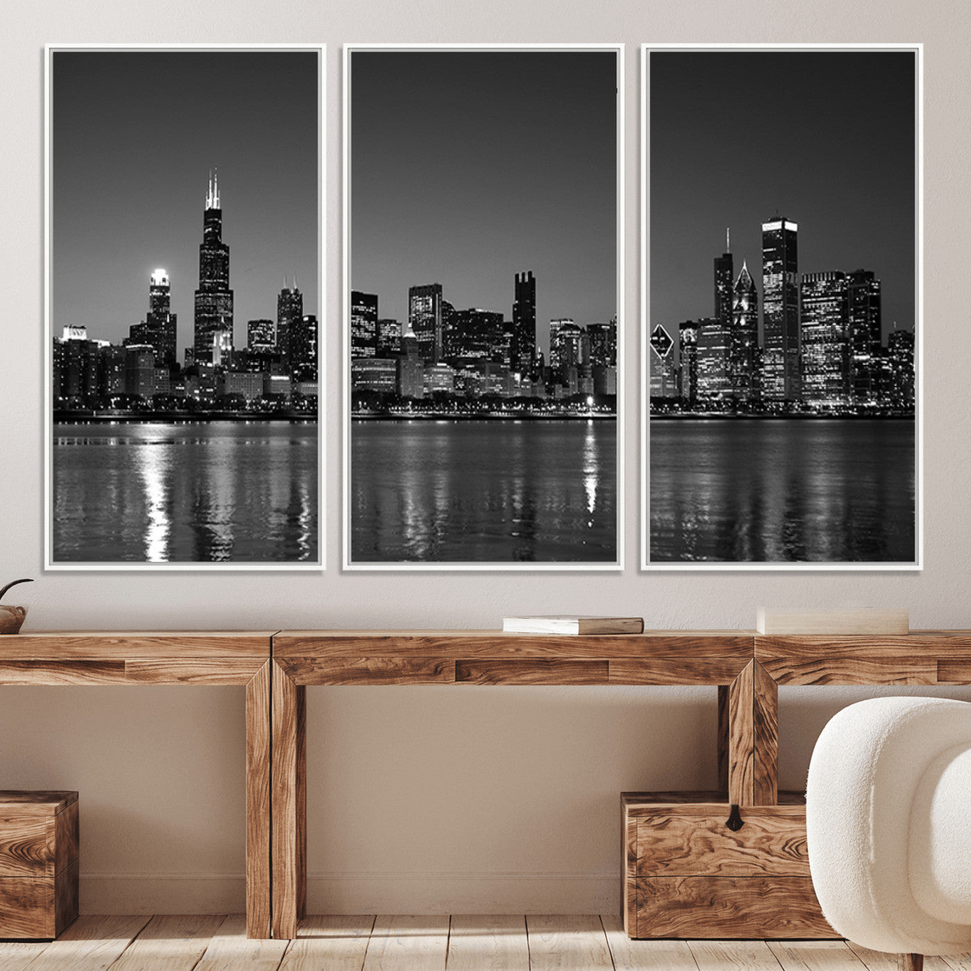 -Chicago Wall Art Canvas Print