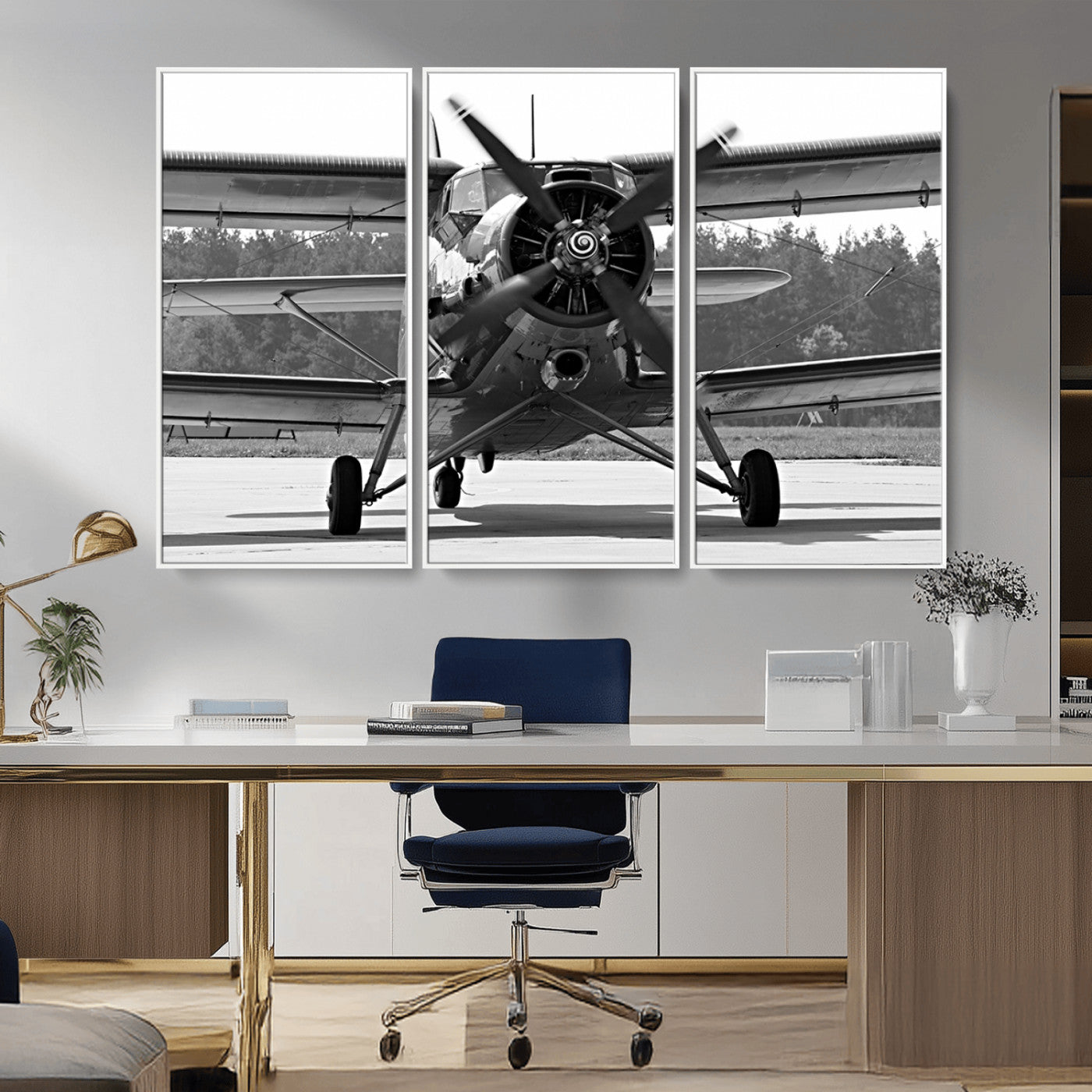 74816-MGV-CV-36X24-Wall Art Old War Plane Canvas Print