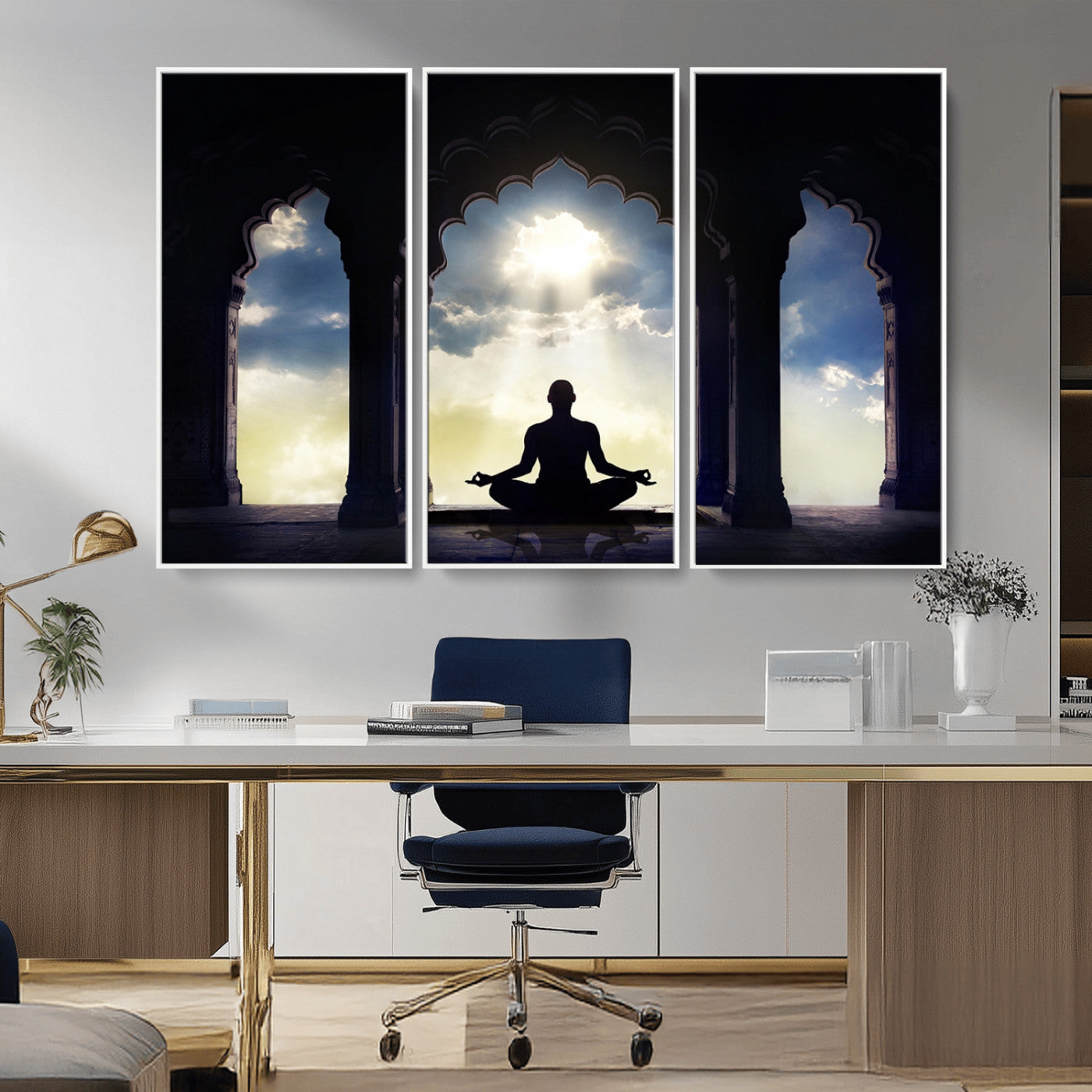 -Women and Yoga Wall Art Canvas Print
