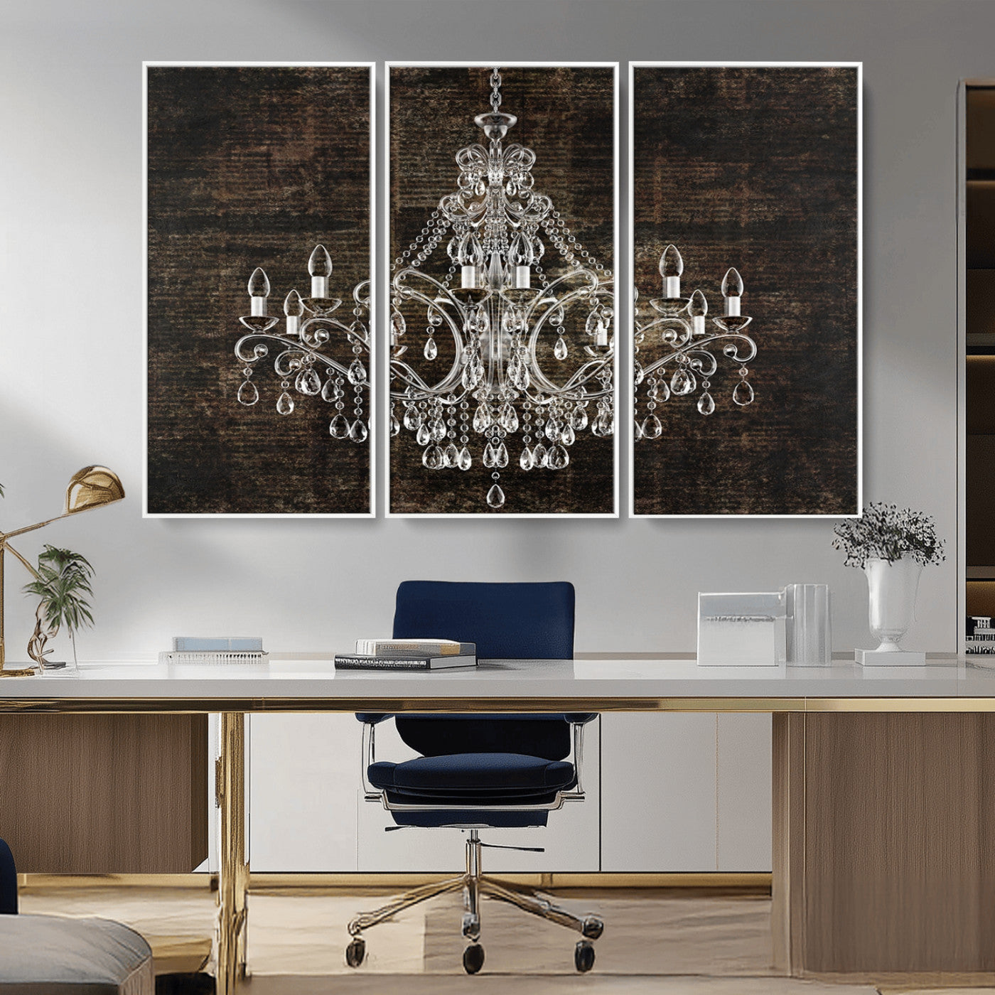 69434-MGV-CV-36X24-Rustic Chandelier Canvas Print