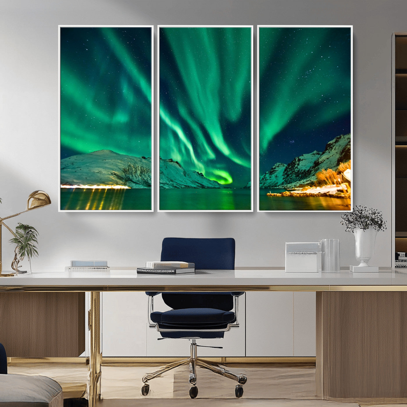 -Northern Lights Wall Art Canvas Print