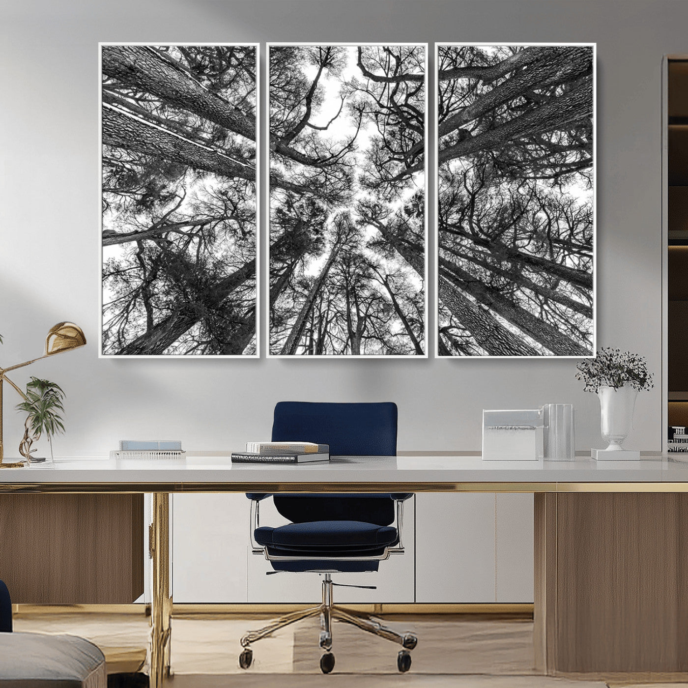 -Trees Contemporary Art Canvas Print