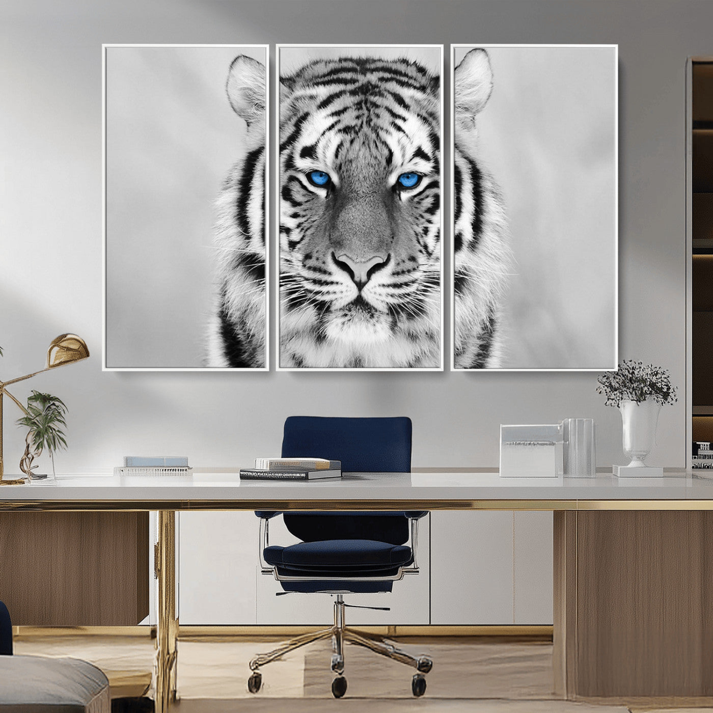 -Tiger Canvas Artwork Wall Art Print