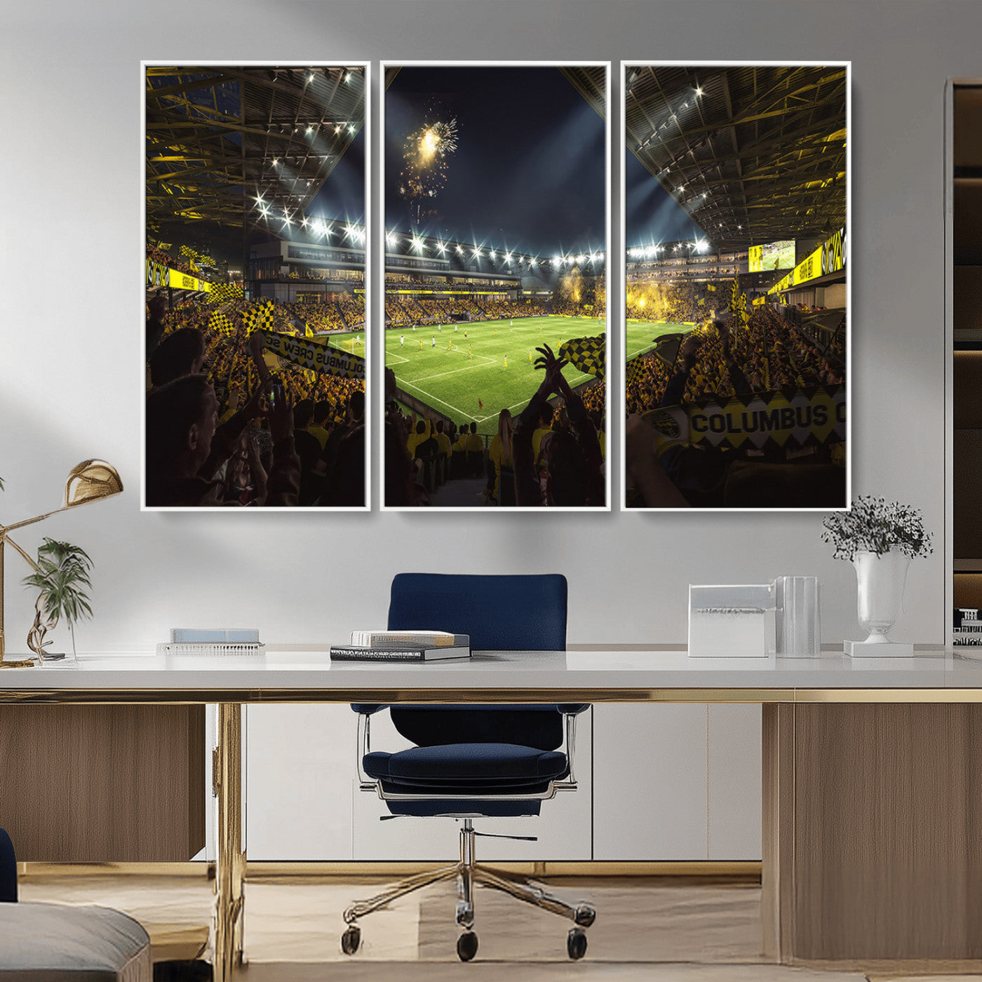 51122-MGV-CV-36X24-Columbus Crew Soccer Team Print - Columbus Crew Stadium Wall Art Canvas Print