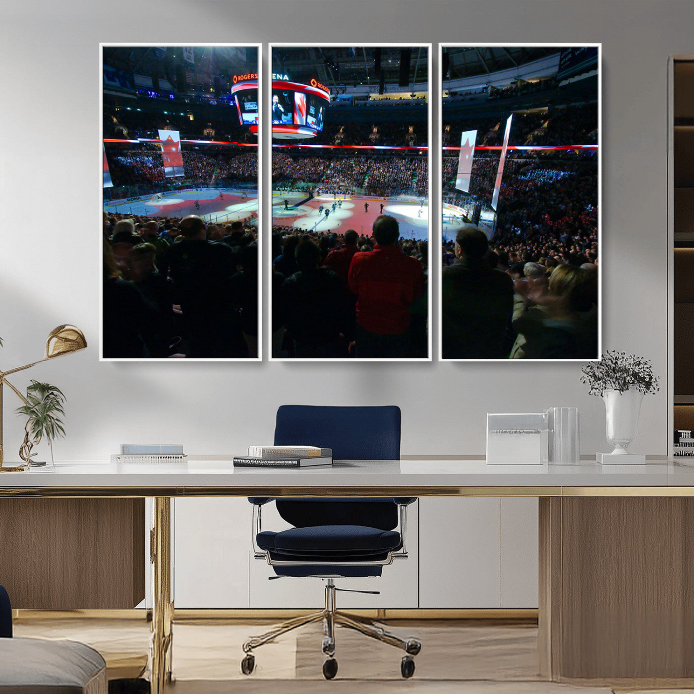84945-MGV-FC-48X32-3P_White-Rogers Arena Vancouver Canucks Ice Hockey Stadium Wall Art, Vancouver Canucks Ice Hockey Print