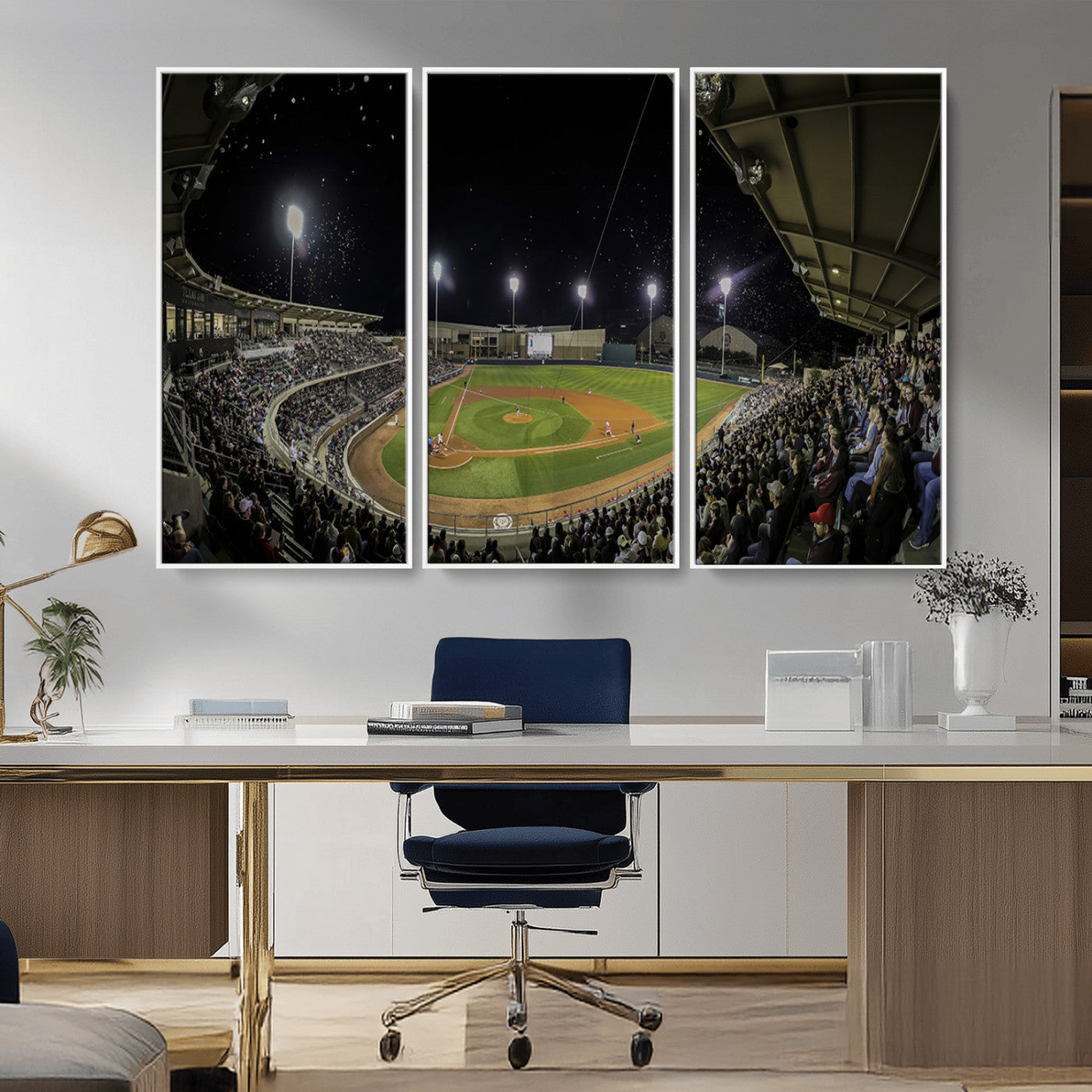 -Olsen Field at Blue Bell Park - Texas A&M Aggies Baseball Stadium Wall Art Canvas Print