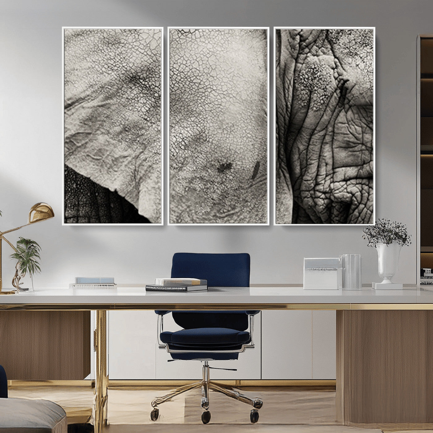 -Elephant Wall Art Canvas Print