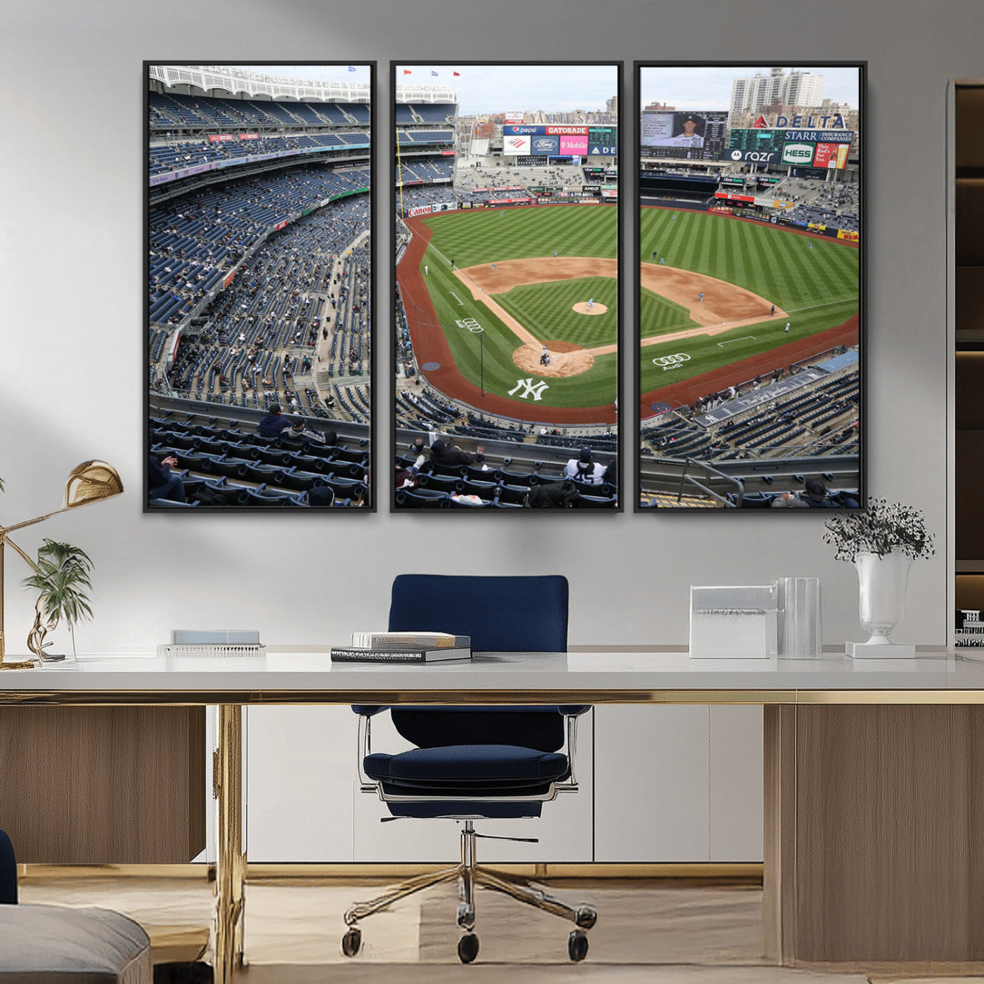 -New York Yankees Baseball Team Print - Yankee Stadium Wall Art Canvas Print