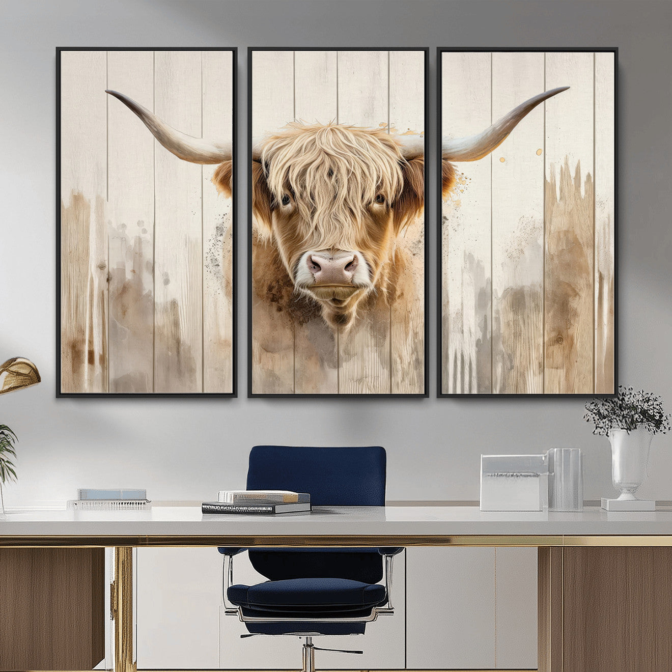 83059-MGV-CV-36X24 - Vibrant Autumn Landscape Canvas Wall Art - Fall Foliage and Mountain View Print for Home, Farmhouse, and Cozy Cabin Decor, Ready to Hang