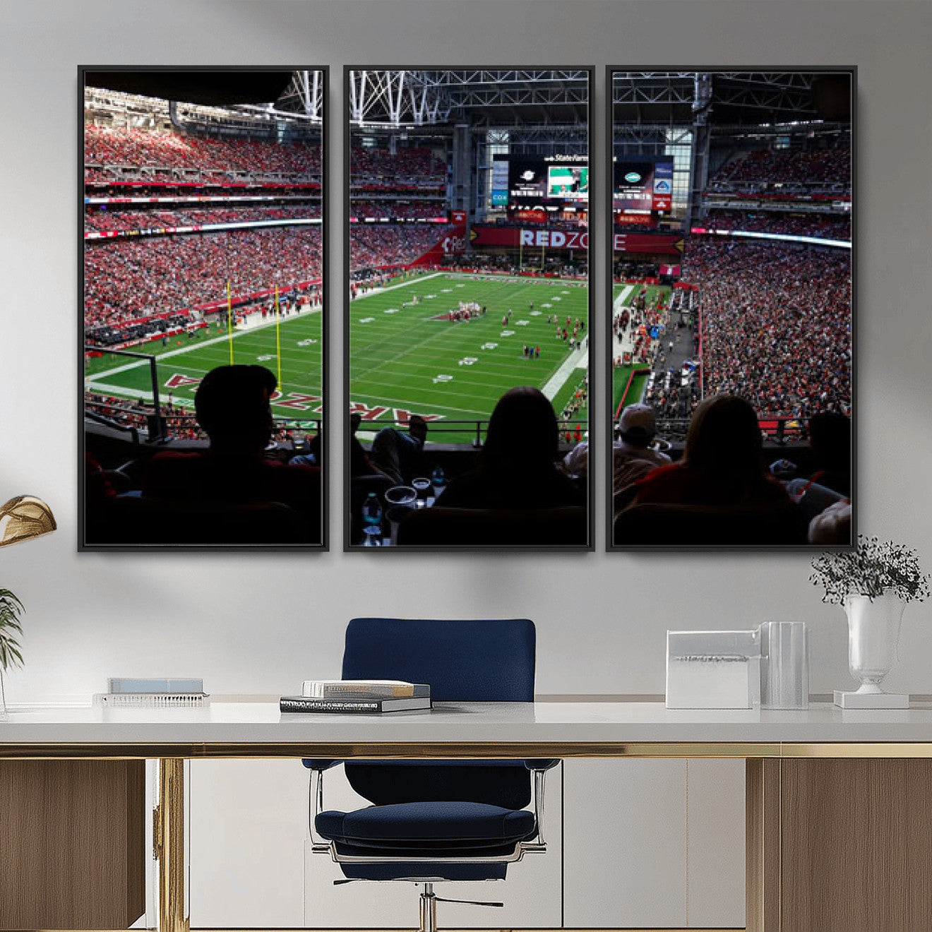 84196298-MGV-CV-36X24 - State Farm Stadium Canvas Wall Art, Arizona Cardinals Football Stadium Print, Glendale NFL Arena Photography Artwork
