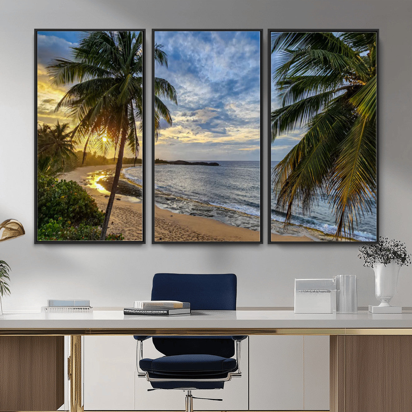 40002010-MGV-CV-36X24 - Mar Chiquita Beach Puerto Rico Canvas Wall Art, Manati Caribbean Coastal Photography Print, Tropical Ocean Sunset Decor