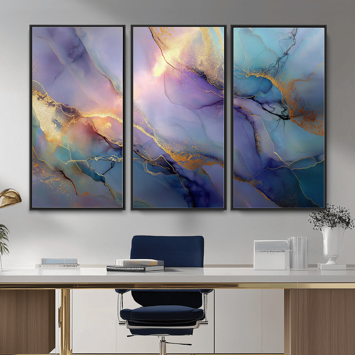 50939878-MGV-CV-36X24 - Colorful Abstract Canvas Wall Art Print, Vibrant Popup Color Art Print