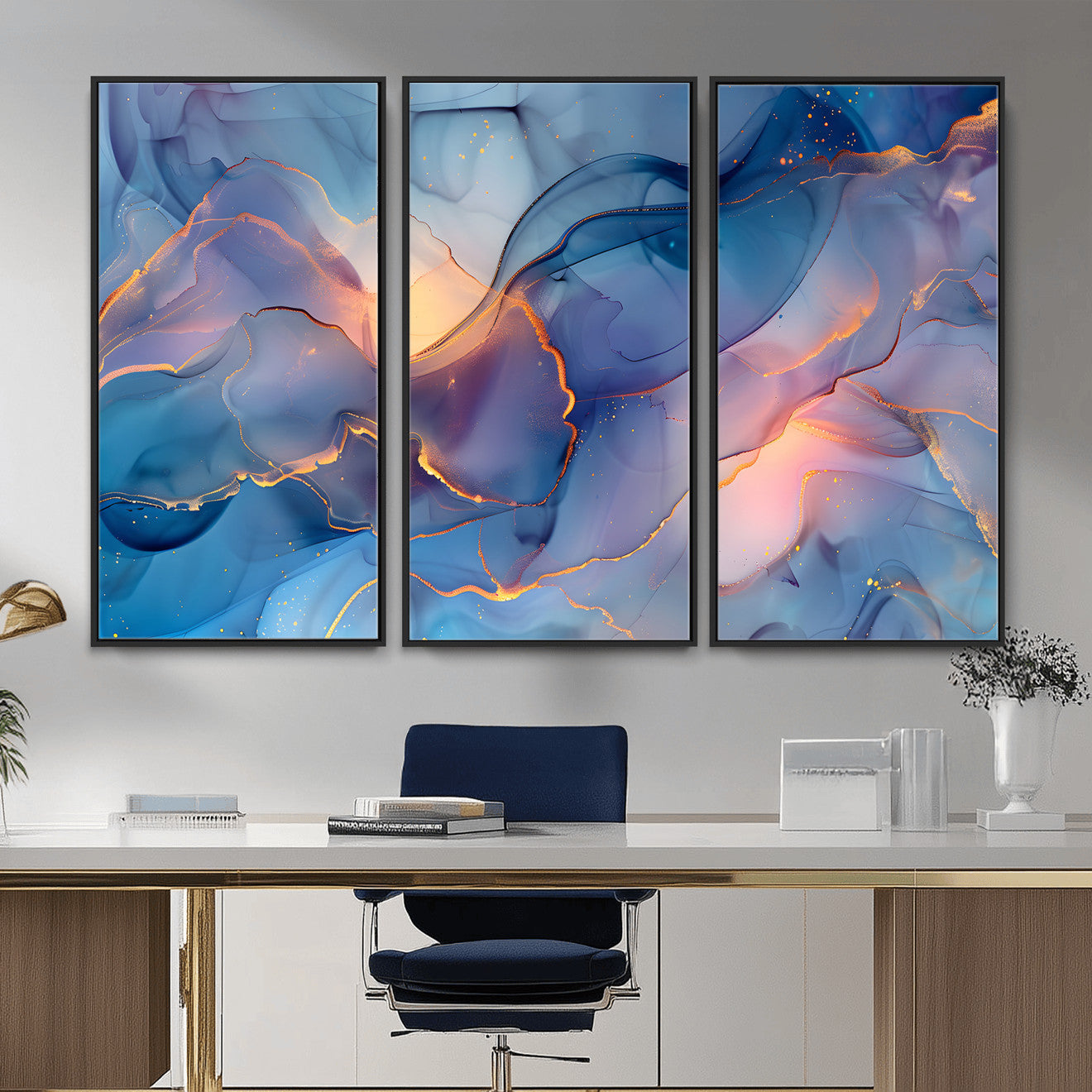 13710509-MGV-CV-36X24 - Colorful Abstract Canvas Wall Art Print, Vibrant Popup Color Art Print