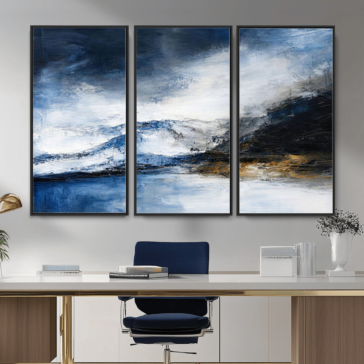 48142030-MGV-CV-36X24 - Extra Large Abstract Wall Art Canvas Print