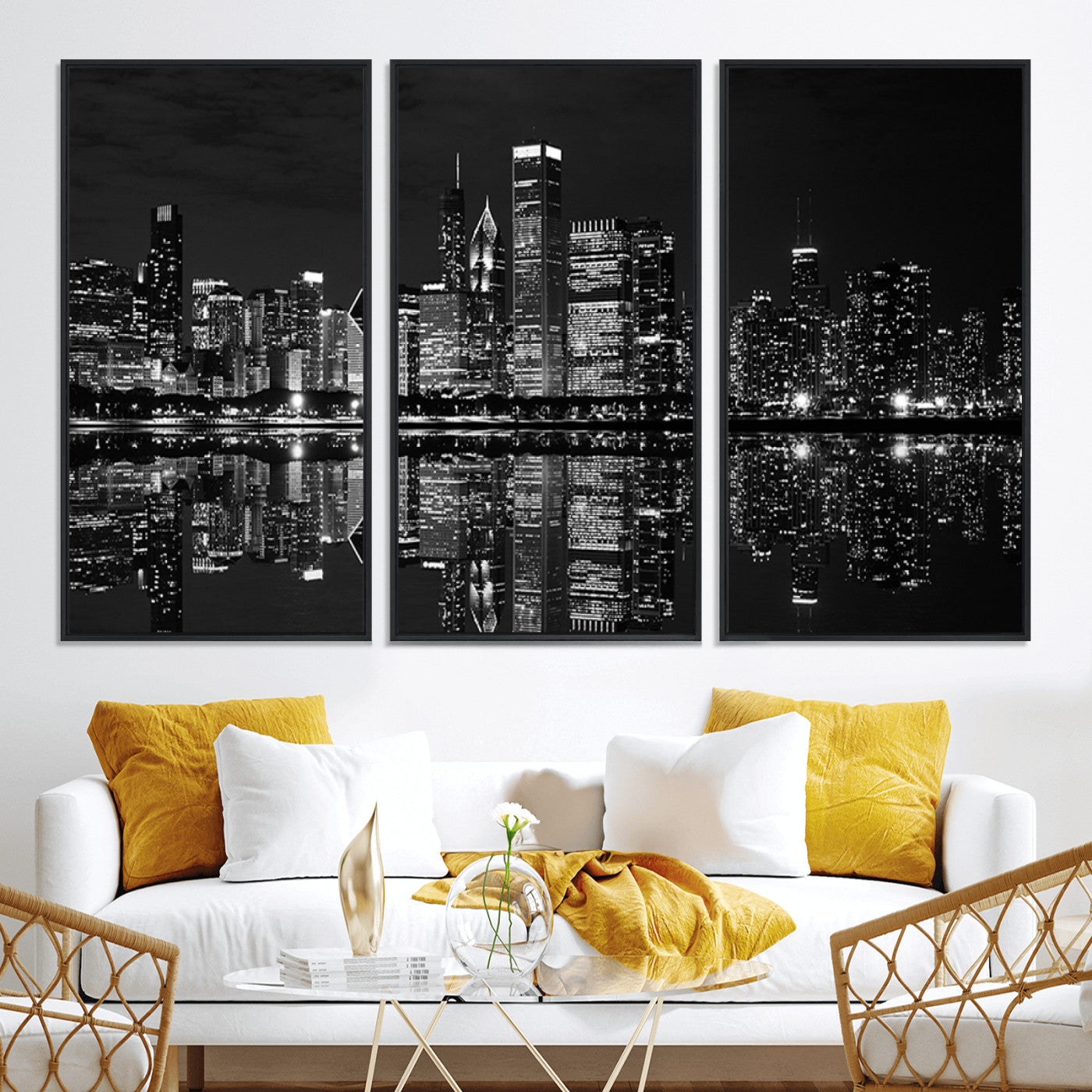 -Chicago Wall Art Canvas Print