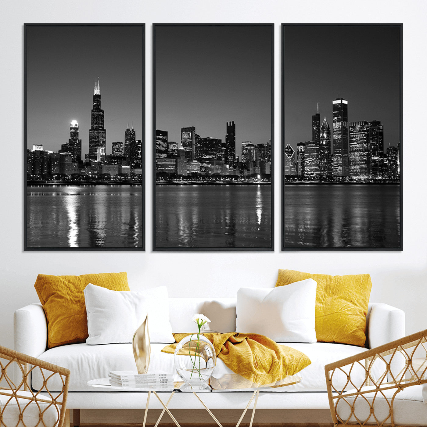 -Chicago Wall Art Canvas Print