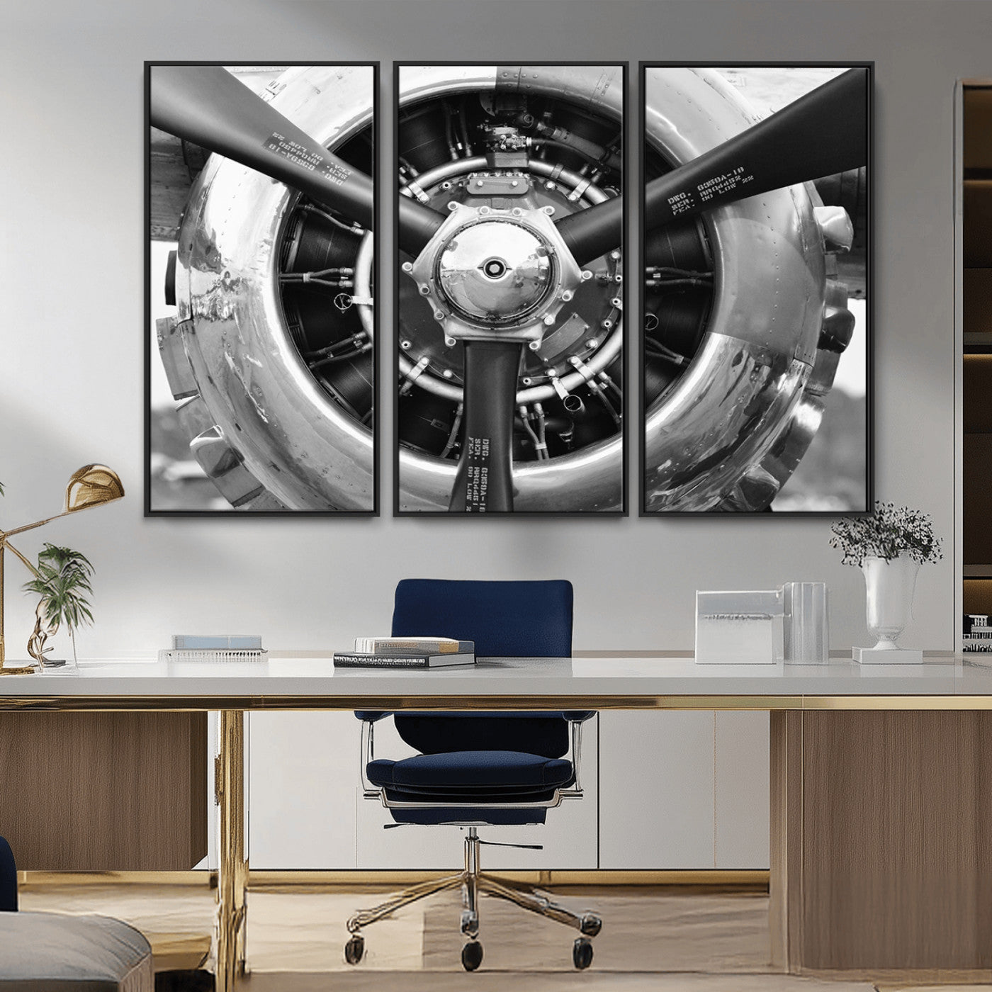 28132-MGV-CV-36X24-Vintage Airplane Wall Art Canvas Print