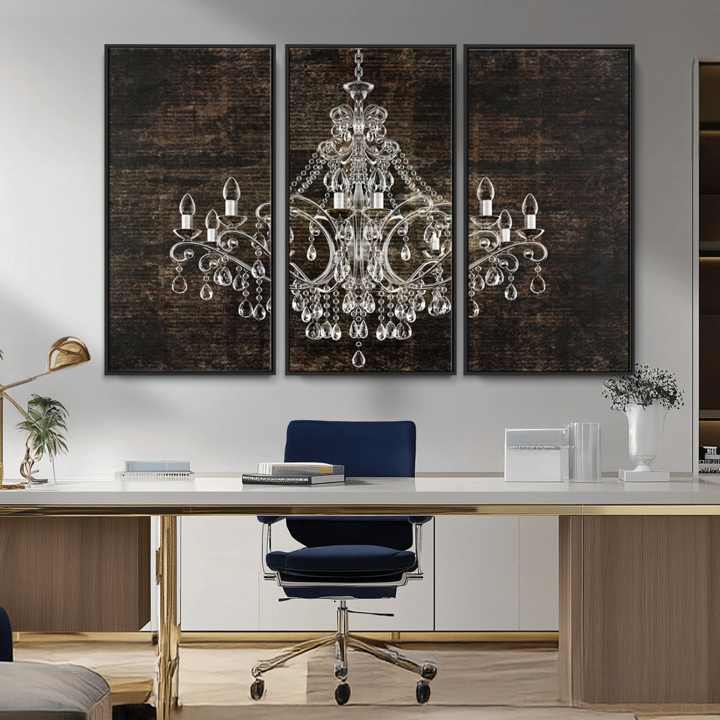 69434-MGV-CV-36X24-Rustic Chandelier Canvas Print