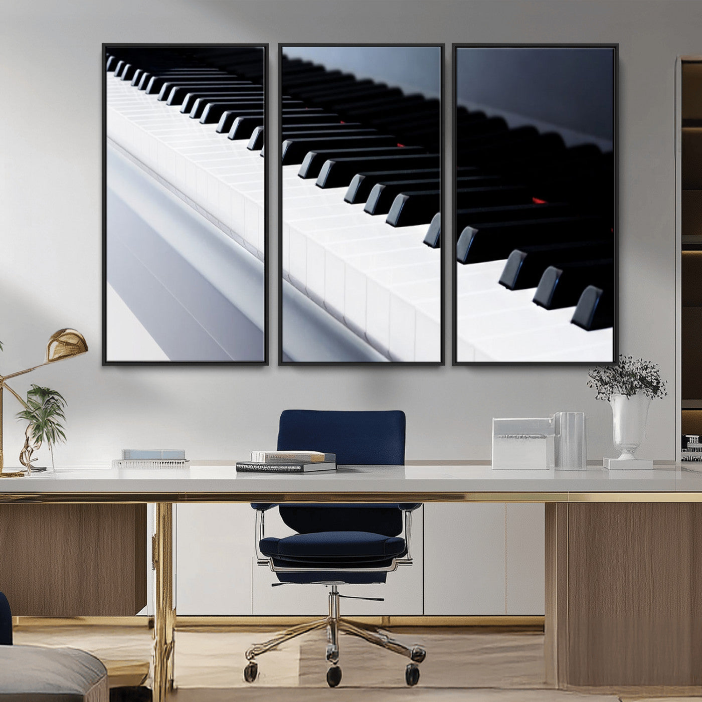 -Piano Artwork Canvas Wall Art Print