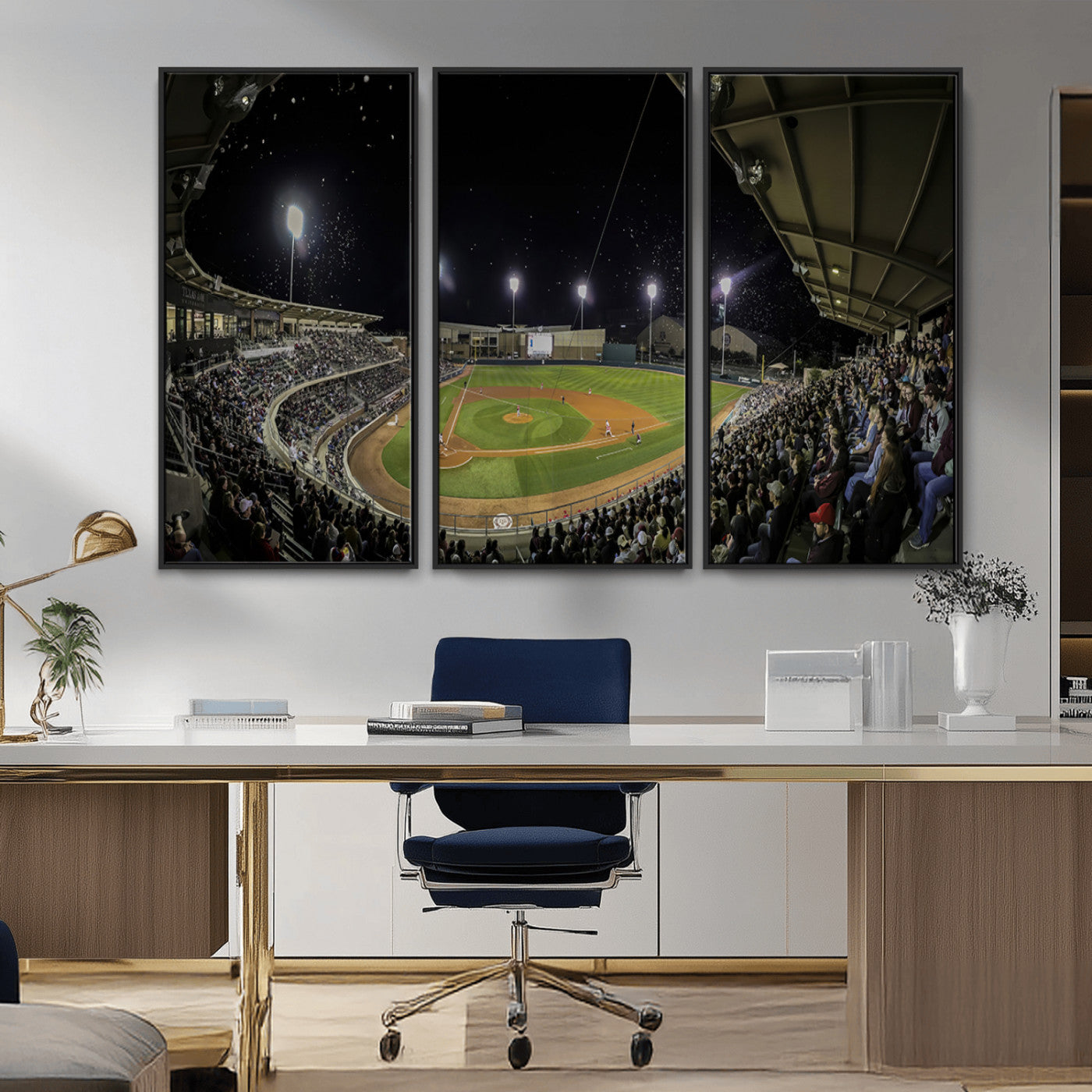 -Olsen Field at Blue Bell Park - Texas A&M Aggies Baseball Stadium Wall Art Canvas Print