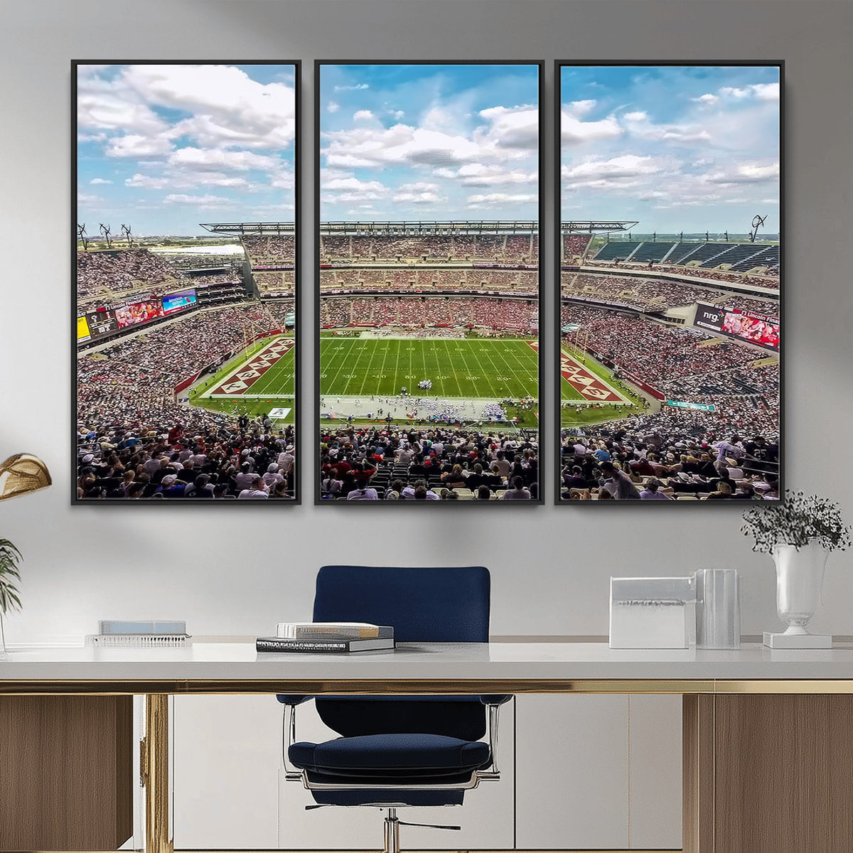 29243-PAN-FL-20X10 - The Temple University Owls Athletics Team Print - Philadelphia Lincoln Financial Field Stadium Wall