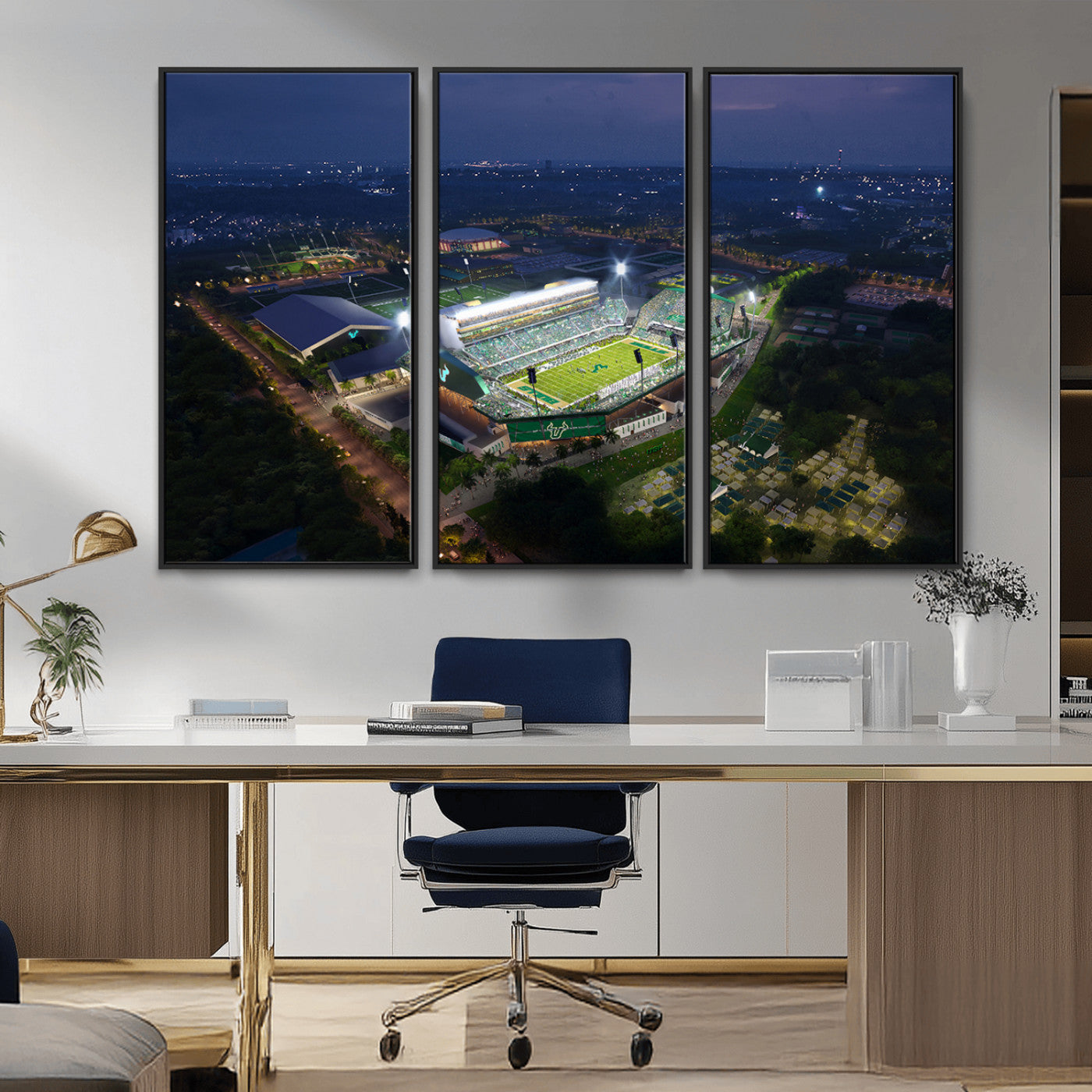 -The University of South Florida Bulls Football Team Print - Tampa USF Football Stadium Wall Art