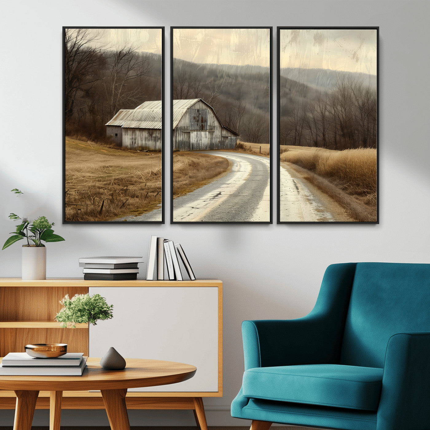 10376-MGV-CV-36X24-Vintage Barn for Farmhouse Wall Decor Canvas Print