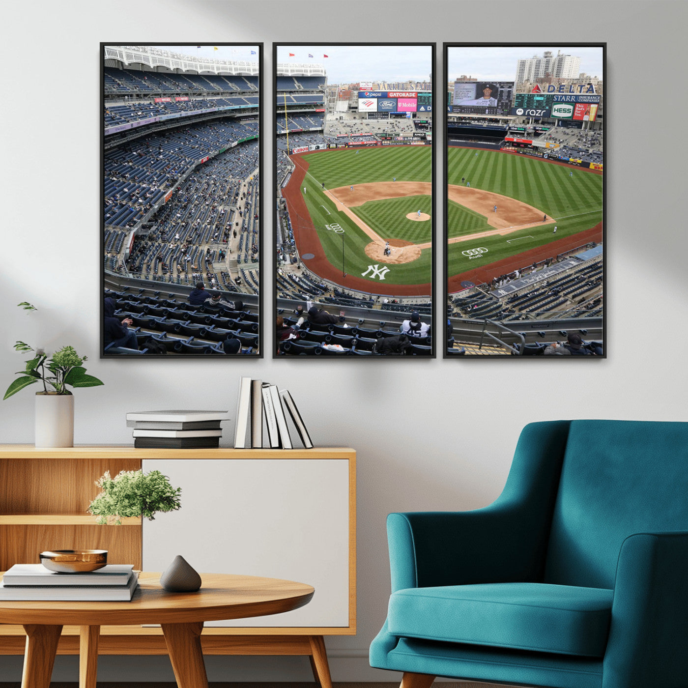 -New York Yankees Baseball Team Print - Yankee Stadium Wall Art Canvas Print