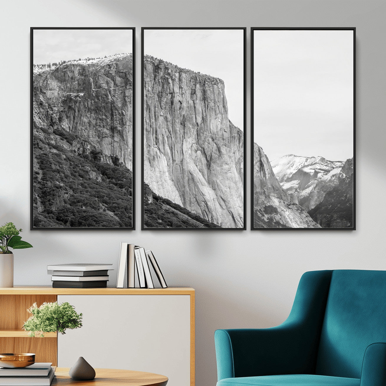 39393420-MGV-CV-36X24 - El Capitan Yosemite Mountain Wall Art – Yosemite Cliff Canvas Print, Rugged Terrain and Timeless Wilderness Decor for Office, Living Room or Cabin