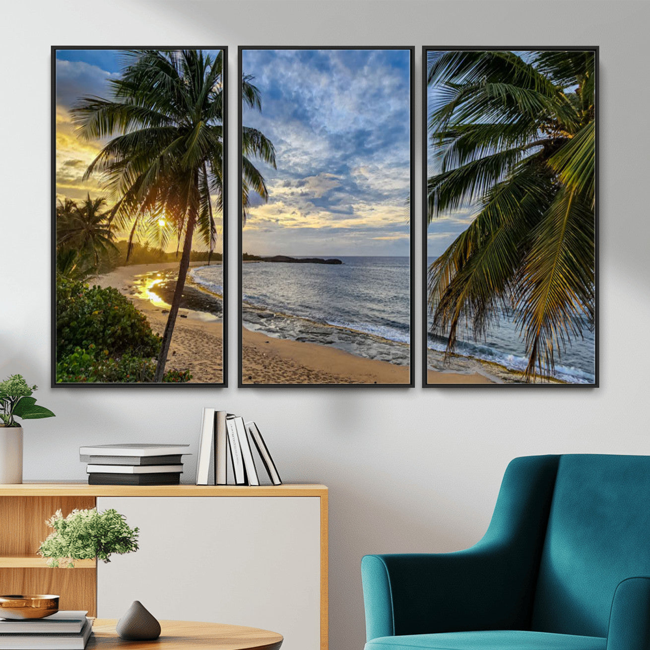 40002010-MGV-CV-36X24 - Mar Chiquita Beach Puerto Rico Canvas Wall Art, Manati Caribbean Coastal Photography Print, Tropical Ocean Sunset Decor