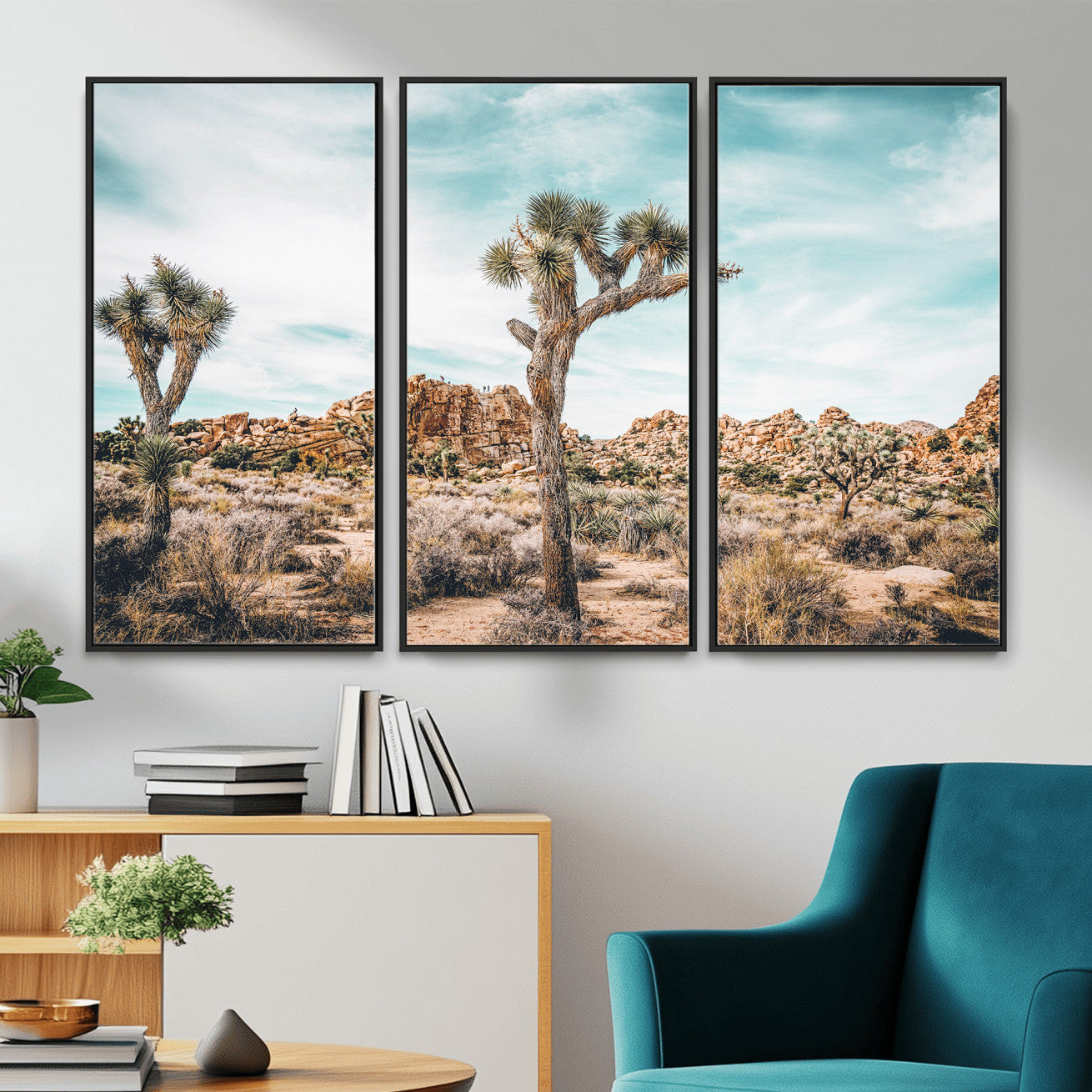 41451127-MGV-CV-36X24 - Joshua Tree National Park Canvas Wall Art Print, Desert Landscape Photography, Southwest Nature Decor - Ready to Hang