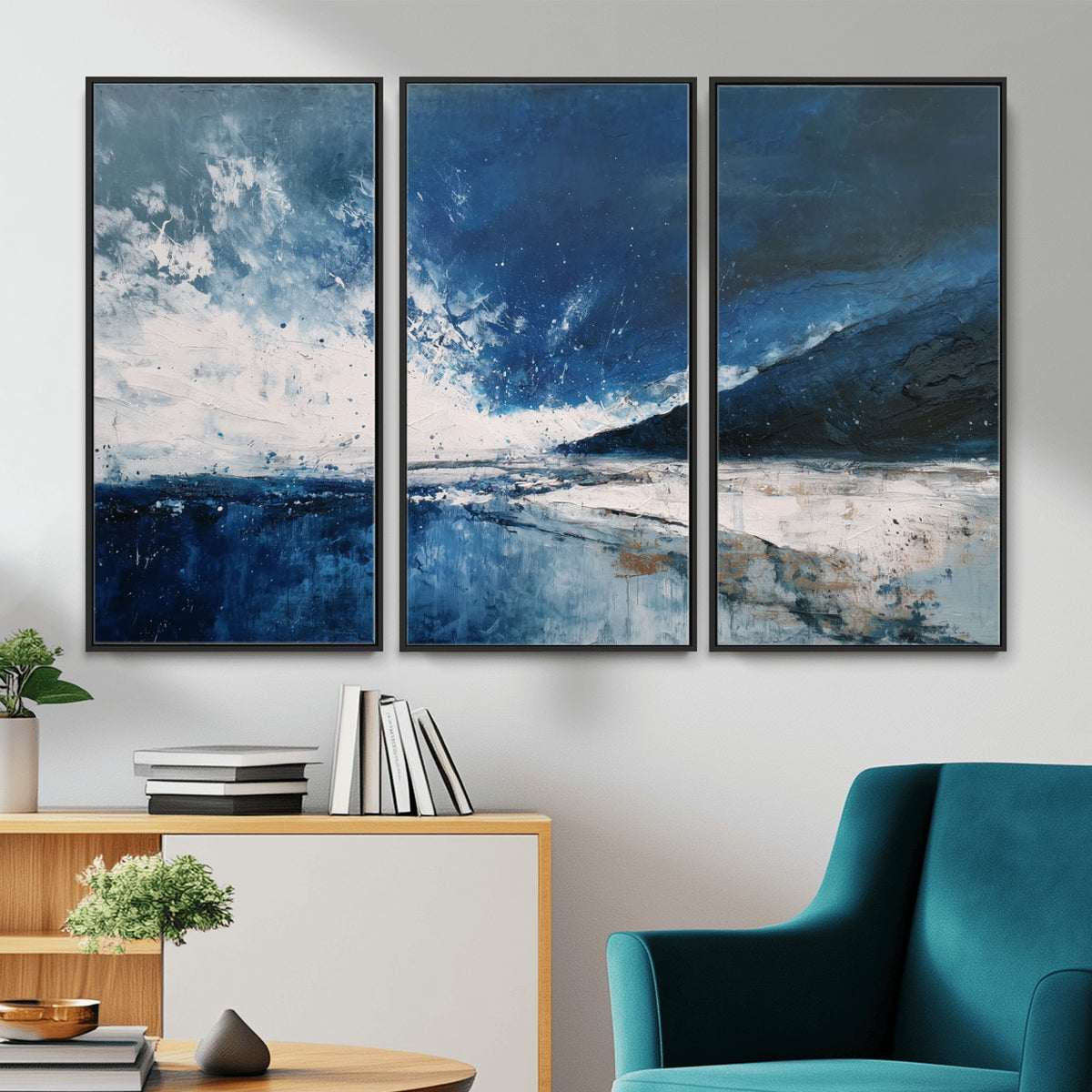 76136620-MGV-CV-36X24 - Extra Large Abstract Wall Art Canvas Print