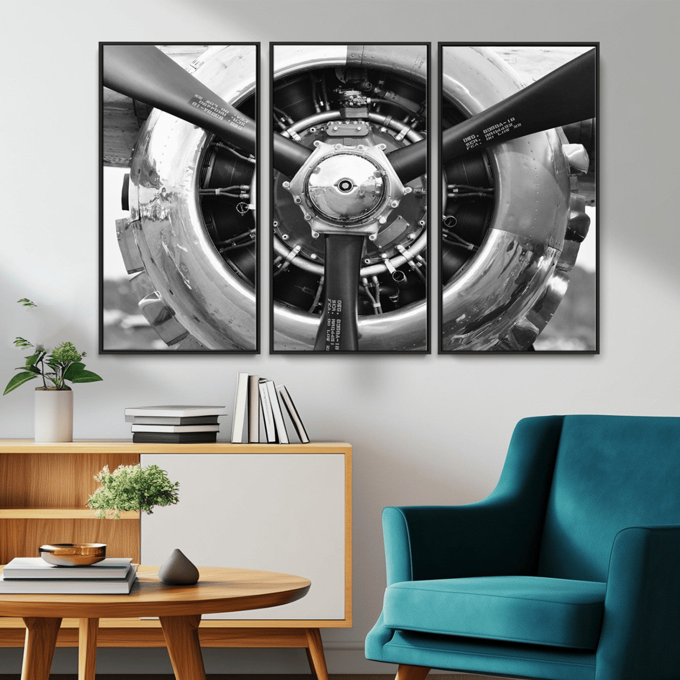 28132-MGV-CV-36X24-Vintage Airplane Wall Art Canvas Print