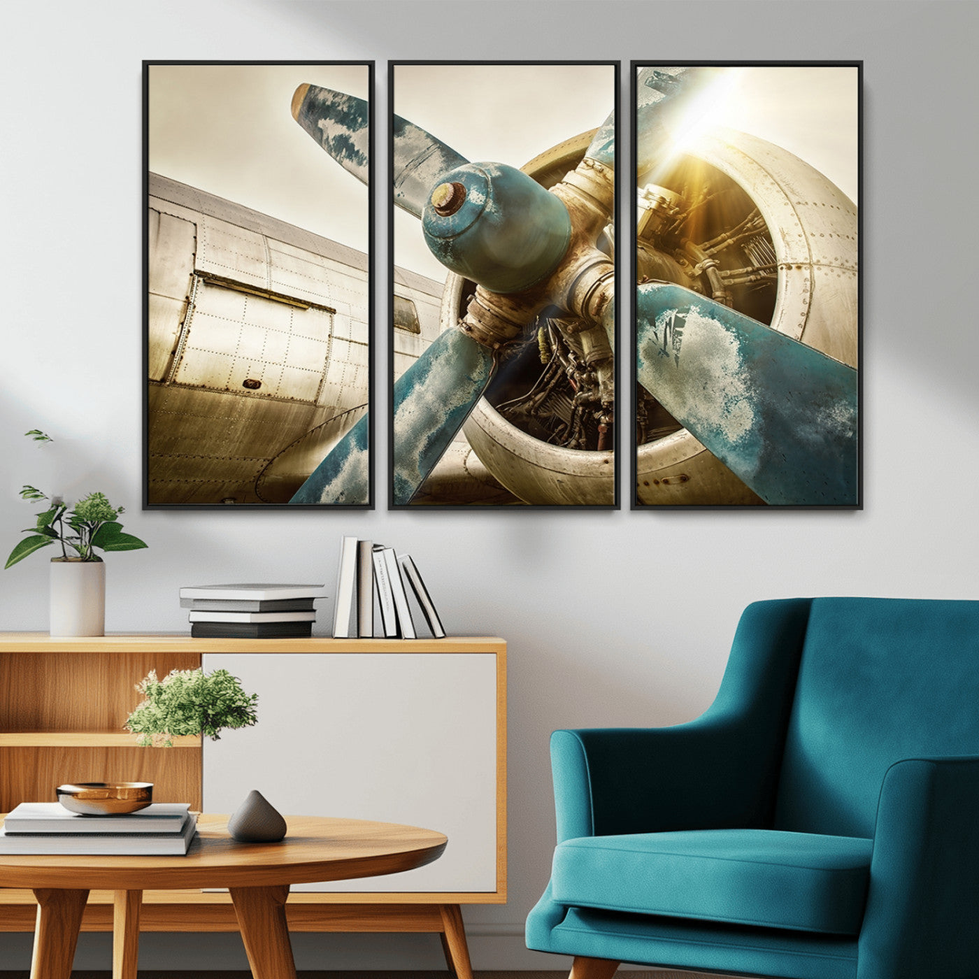 14106-MGV-CV-36X24-Vintage Airplane Canvas Print