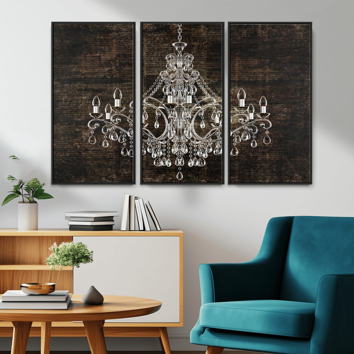 69434-MGV-CV-36X24-Rustic Chandelier Canvas Print