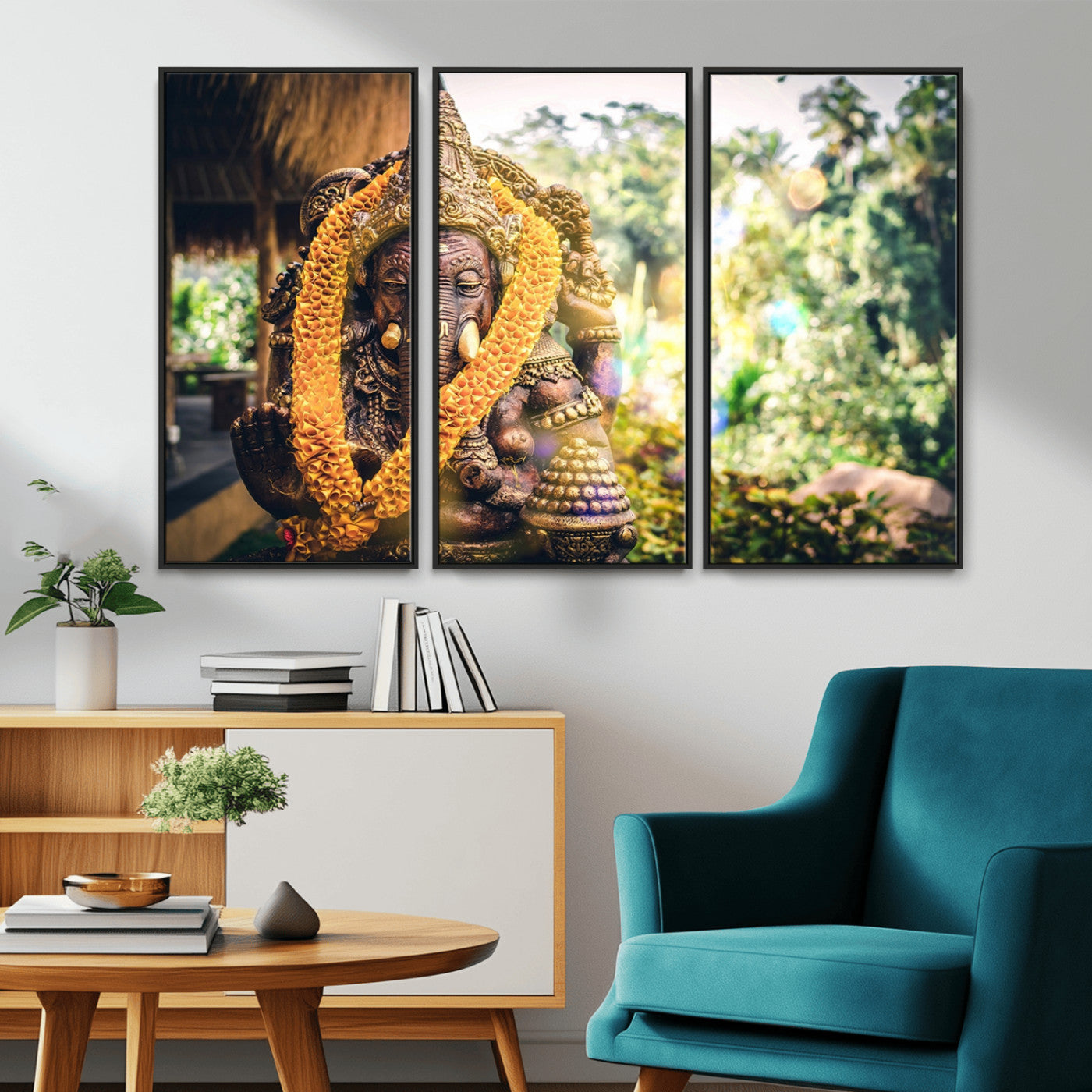 -Hinduism Statue Wall Art Canvas Print
