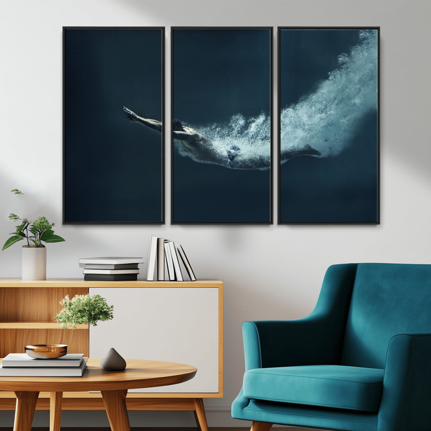 48463-MGV-CV-36X24-Swimmer Wall Art Canvas Print