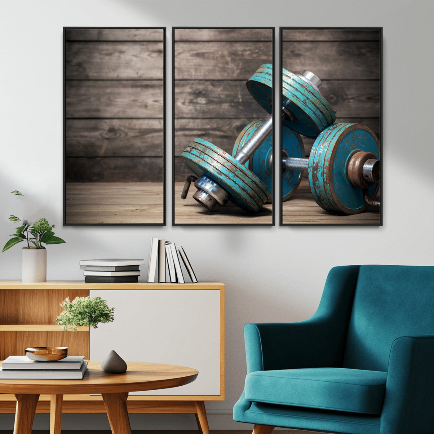 -Dambell and Sport Wall Art Canvas Print